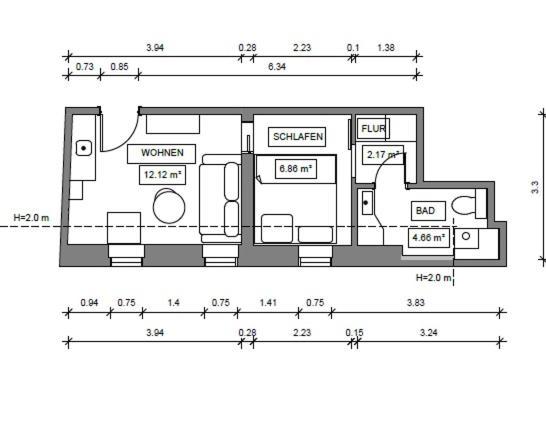 Apartment Haus Bielefeld 33a Norderney